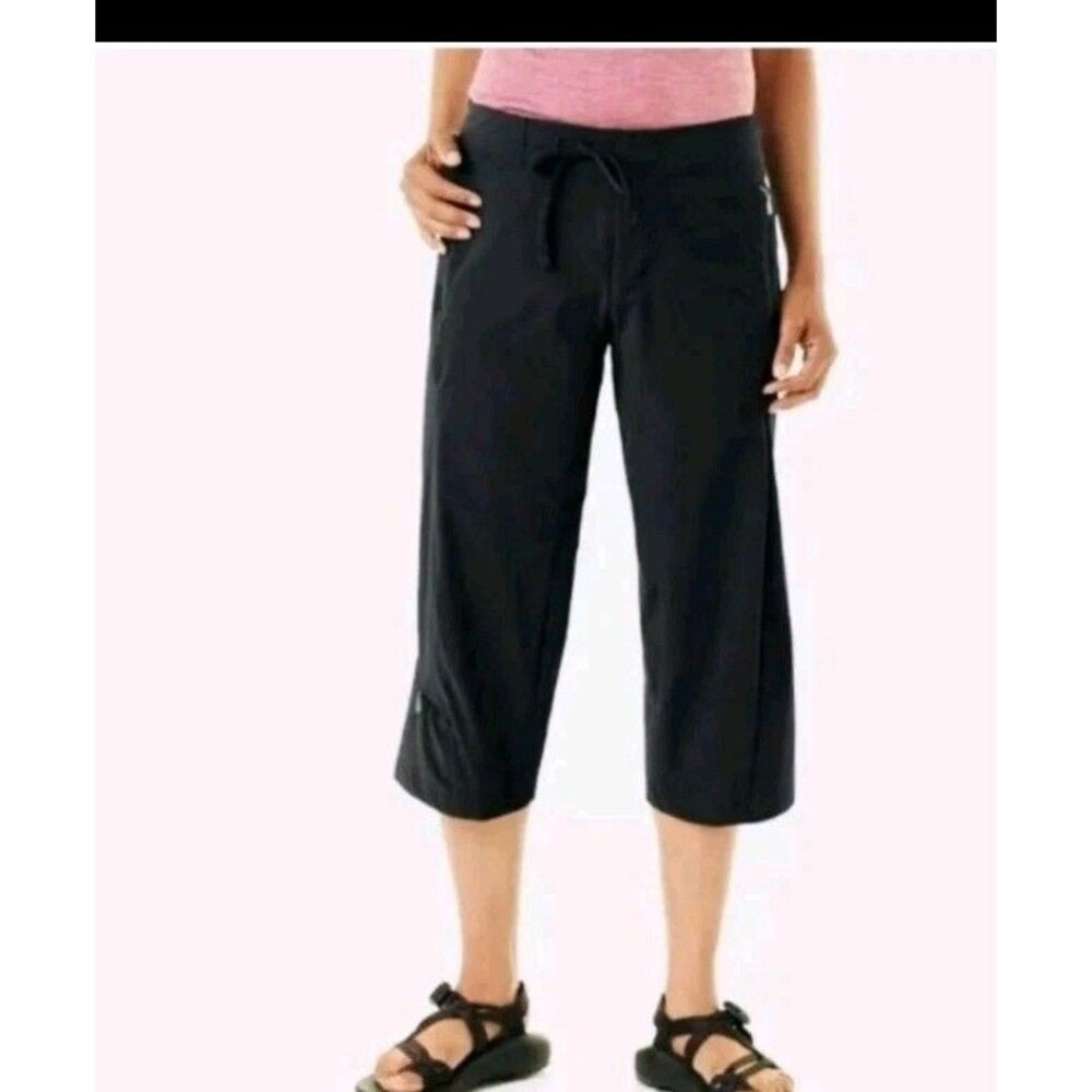 Mountain Hardwear Ellinor Hiking Outdoor Capris Pant Size 4 Black Camping